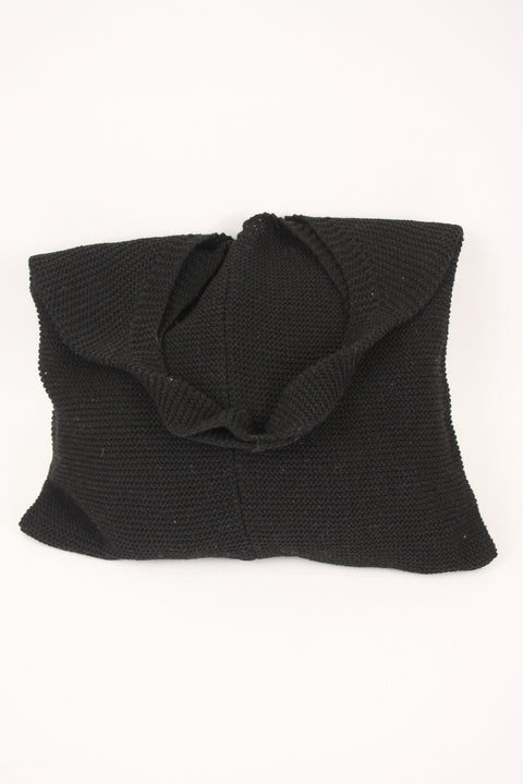 Black Hand Knit Bag
