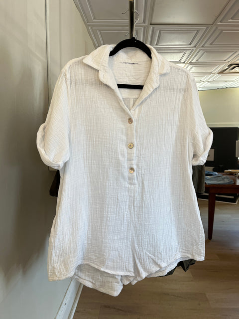 Maurie and Eve White Romper xs