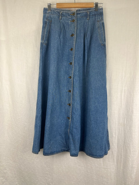 Long Jean Skirt