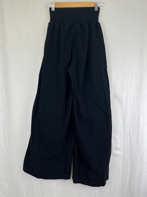 Black Linen Cotton Pants