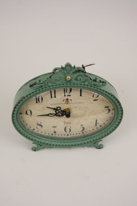 Antique Look Teal Clock