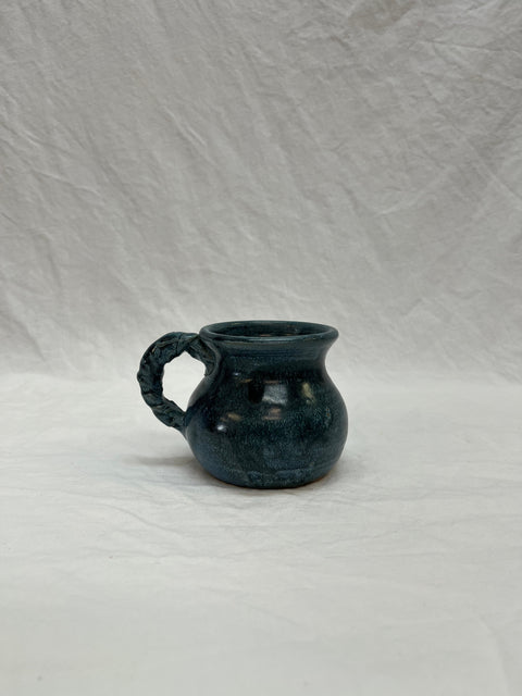 Small Blue Pottery Mug