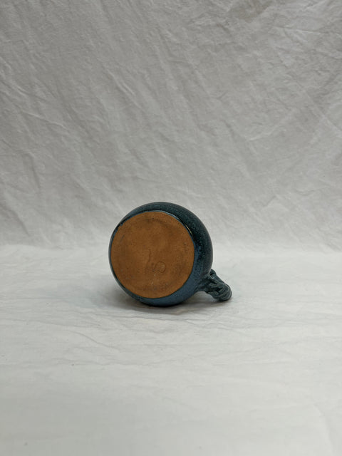 Small Blue Pottery Mug