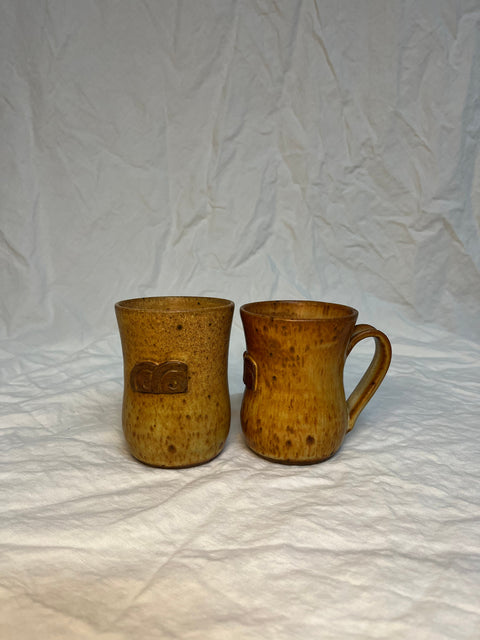 Set of 2 Pottery Mugs