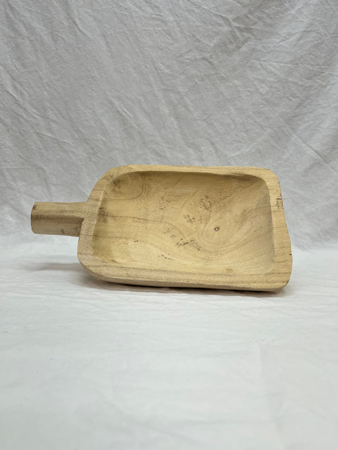 Wooden Dough Bowl With Handle