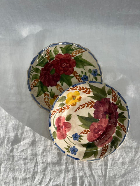 Floral China Plate Set